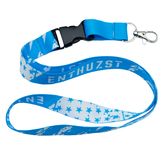 TEAL STARS LANYARD