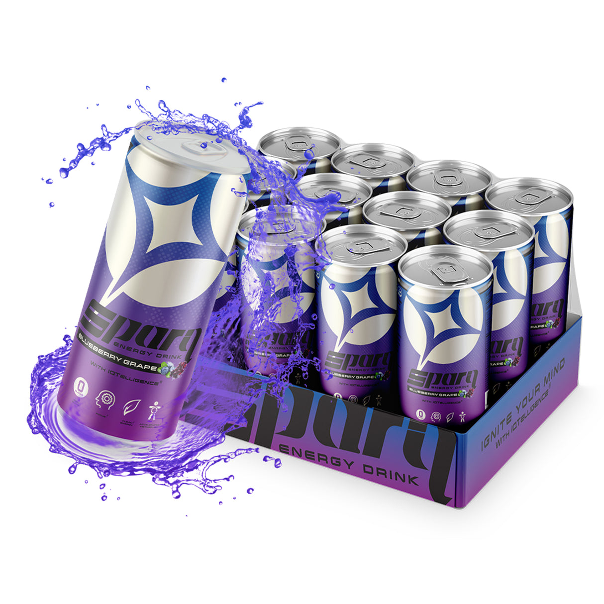 SPARQ BLUEBERRY GRAPE (12 PACK)