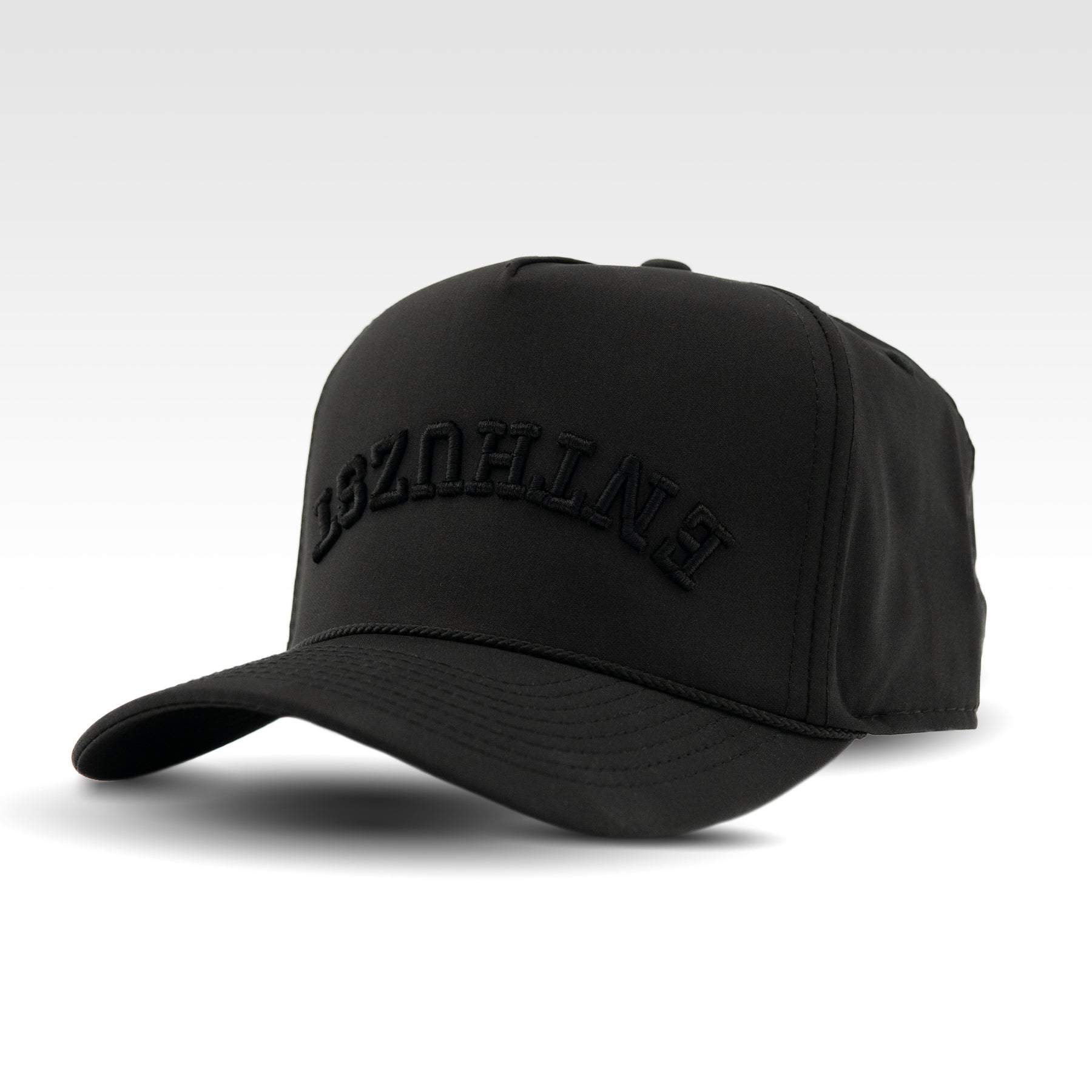 BLACK OUT TRUCKER HAT