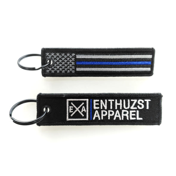 Thin Blue Line - Key Tag