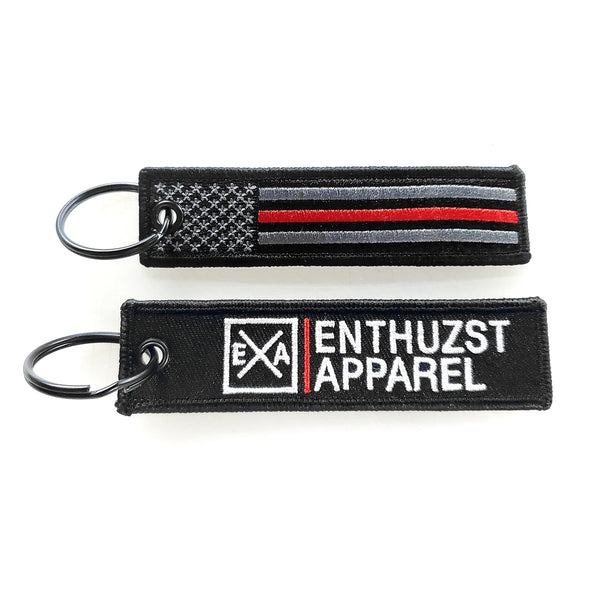 Thin Red Line - Key Tag