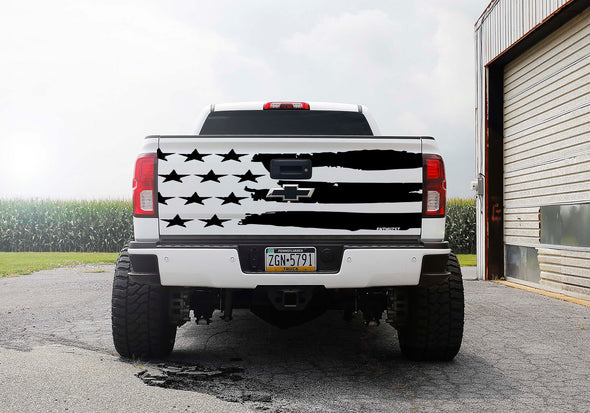 American Flag Tailgate Decal